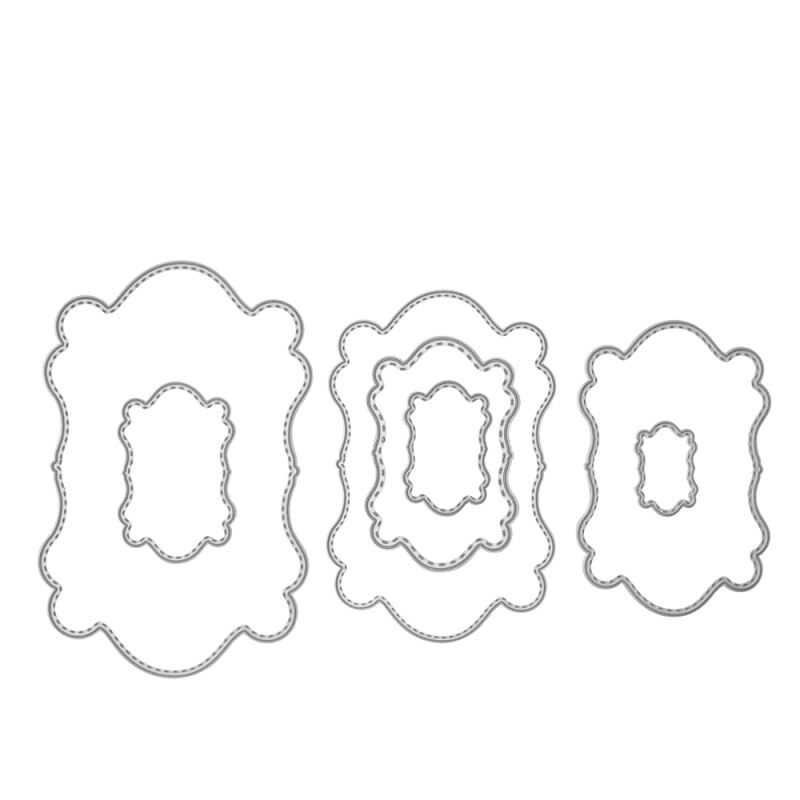 Kokorosa Frame Metal Cutting Dies Scrapbooking Craft Dies Cuts Christmas DIY Album Card Make Stencils Die Cut