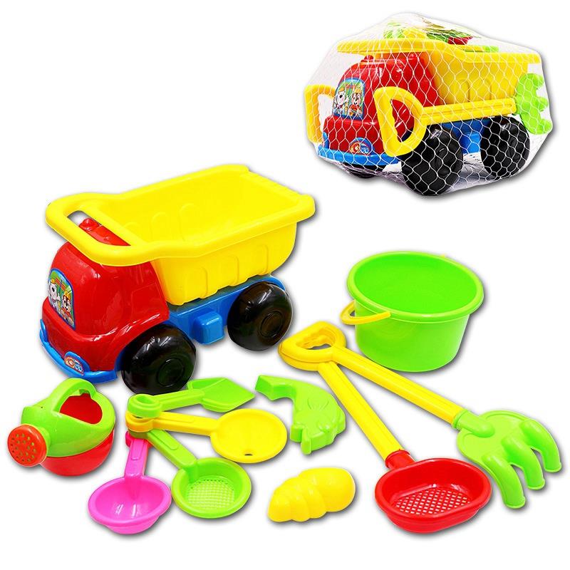 Kinderen Strand Speelgoed Auto 11 Delige Set Baby Zand Schop Graven Zand Trechter Douche Zomer Water Speelgoed