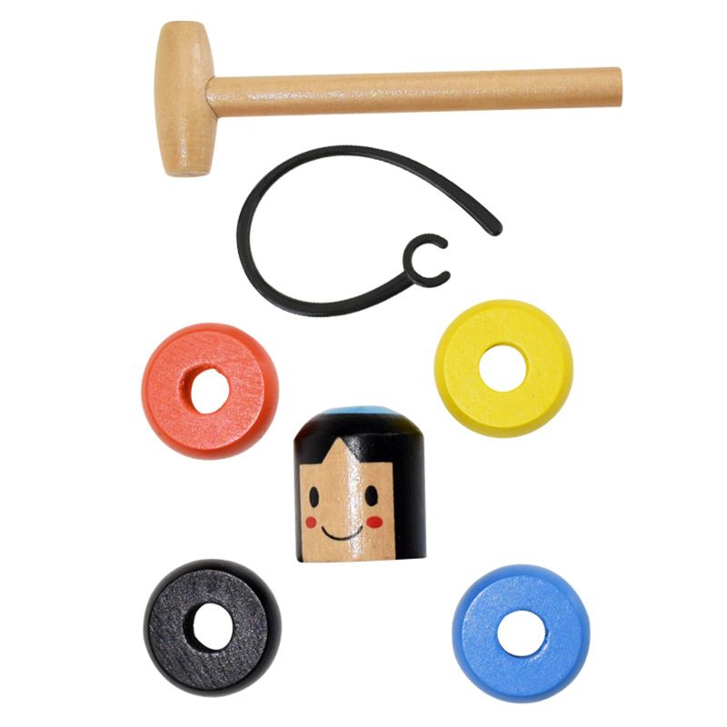 1pc/ sets magische houten poppen voor kinderen, grappige trucs, komedie, magie, rekwisieten, onsterfelijke poppen, straatkunst voor kinderen