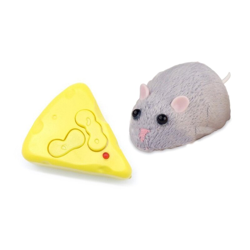 4’’ Remote Control Rat Realistic Running Mouse Funny Prank Joke Props for Party Entertainment Family Activity Supplies D5QA