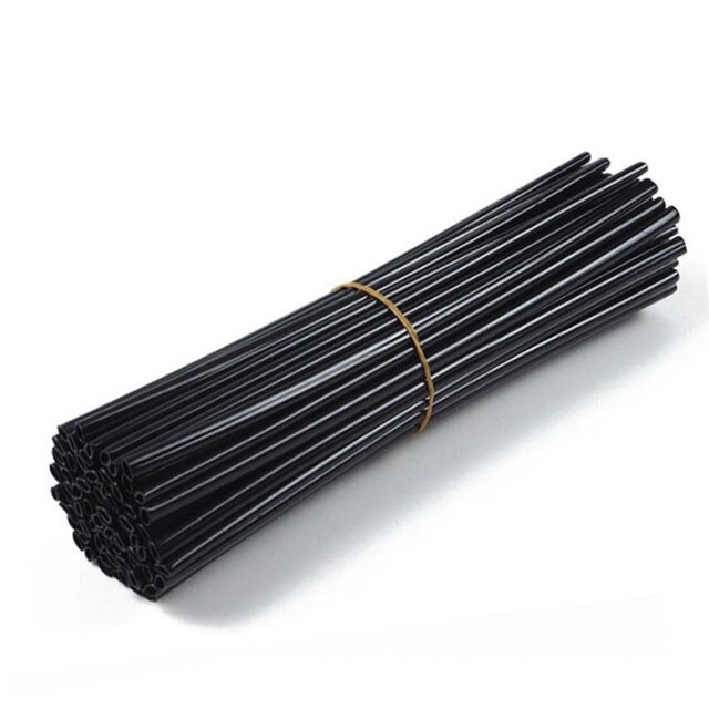 72pcs MTB Wheel Rim Spoke Shrouds Skins Covers Bike Wheel Spoke Sleeves Wraps Cover Mountain Bike Cycle Parts: Black