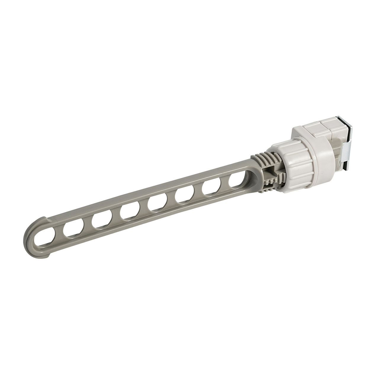Cadre de fenêtre intérieure, étagère de séchage, rebord de fenêtre de balcon, vêtements à clipser, artefact de séchage voyage, tige de cintre de fenêtre Portable: Gris clair