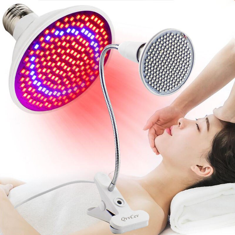Bombilla de luz led antienvejecimiento para crecimiento de plantas, lámpara de terapia de luz roja profunda de 660nm, infrarrojo cercano de 850nm, para piel de cuerpo completo C1