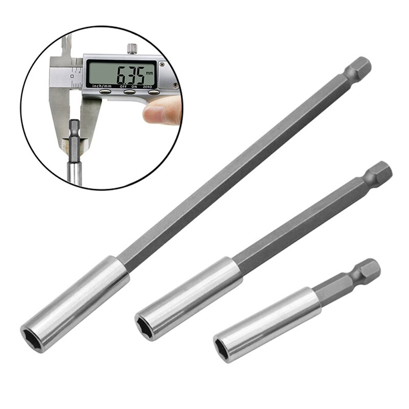 Inner hexagon batten head extension rod Extension Bit Set 1/4" Hex Rod Long Handle Shank Magnetic Screwdriver Bit Hand Tools