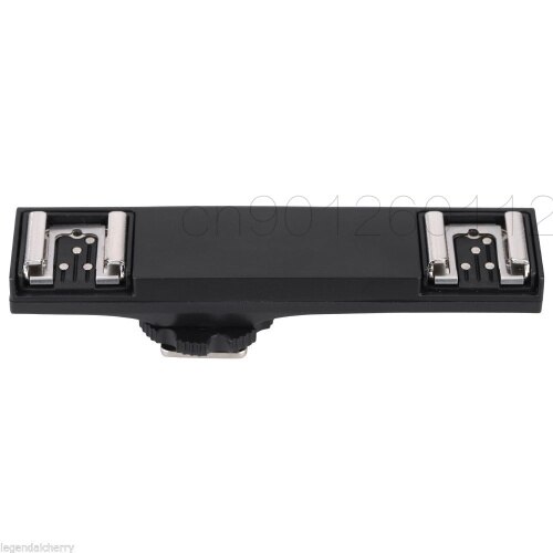 Adaptador divisor TTL de doble Flash para cámara, cable de sincronización Speedlite, soporte de brazo para Nikon D3200, D5200, D5300, D7000, D800, D90