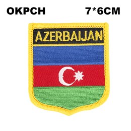 Vlag Patch Jas Denim Kleding Patches Borduren Ijzer Op Land Vlag Badge Rugzak Vlag Badges: PT0008-S