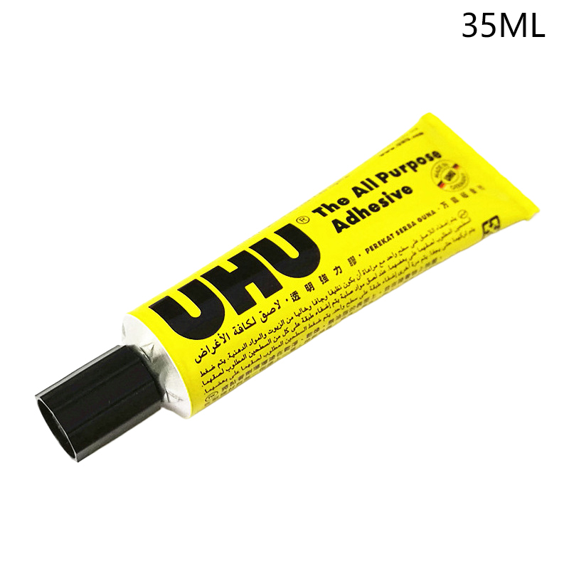 UHU All Purpose Transparent Adhesive Glue Extra Strong Clear Glue Handmade Model Glue Fabric Leather Glue DIY Glue: Colored