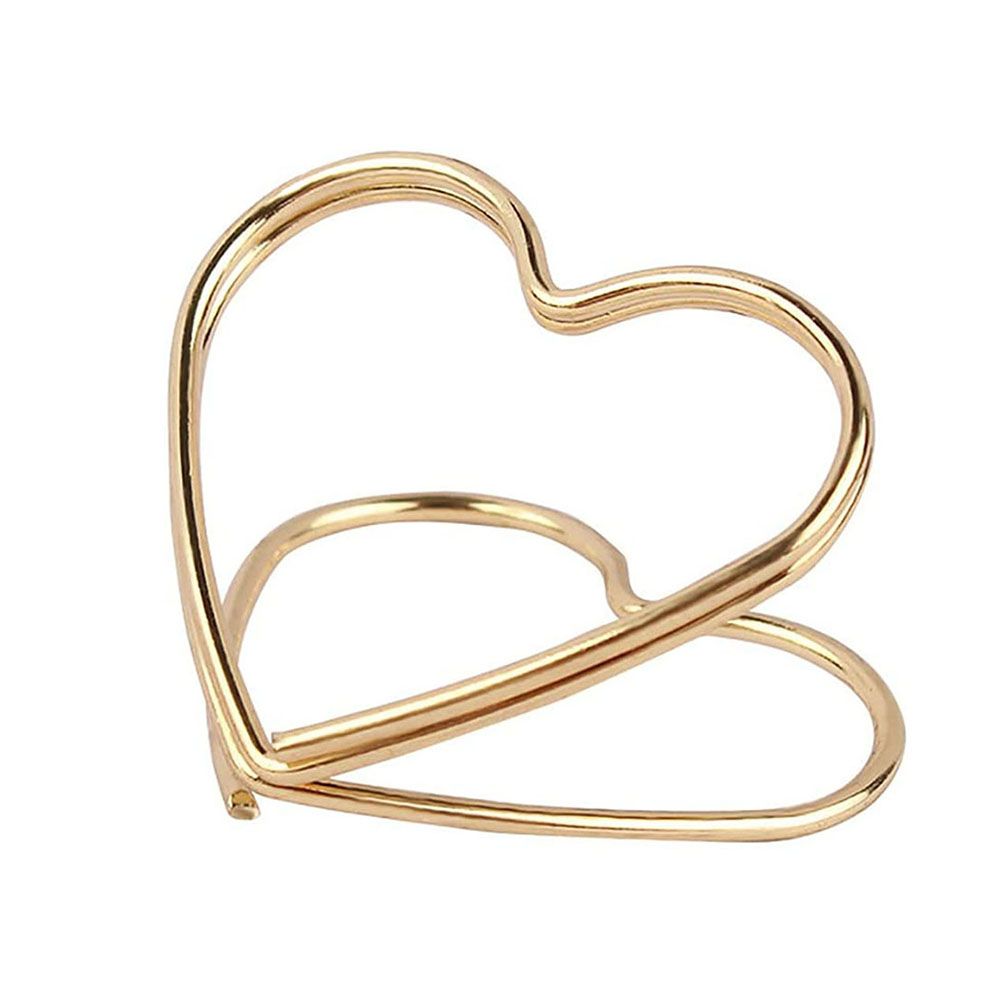 10pcs Number Holder Stands Name Seating Labels Placecard Clips Photo Picture Cards Display Stand for Wedding Anniversary Party: Gold