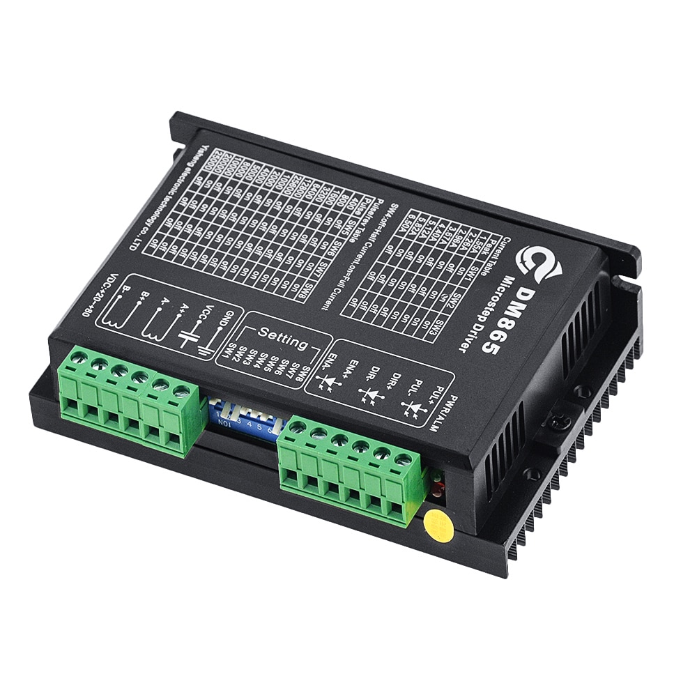 1PC 6.5A DM865 32 bit DSP digital driver 86 stepper motor driver two-phase stepper motor 20-80VDC