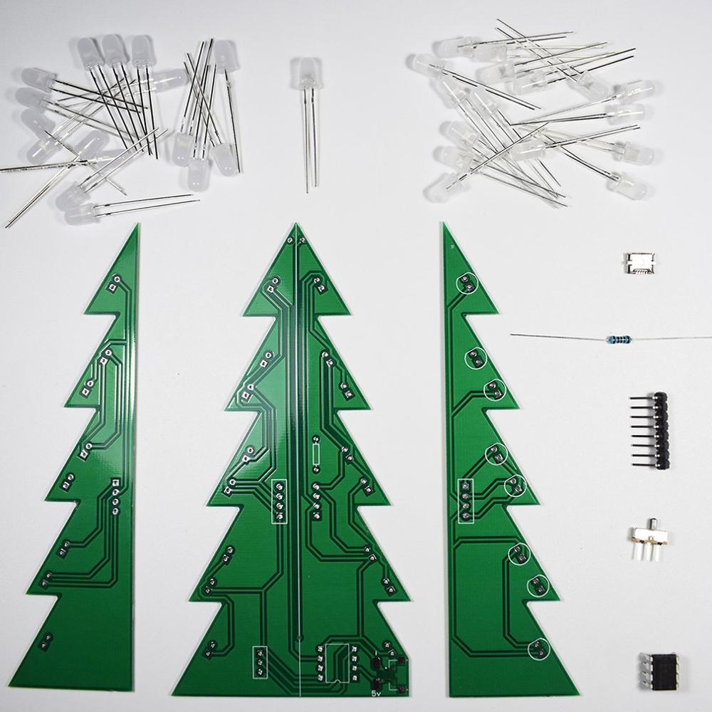 Diy Star Effect Stereo Led Decoration Christmas Tree Christmas Handmade Electronic Hobby Decoration Christmas Tree