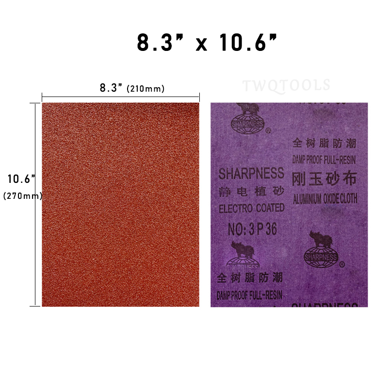 5 ark smärgelduk sandpapper aluminiumoxid slipande sandpapper ark för metallpolering träslipning 80 120 180 240 korn