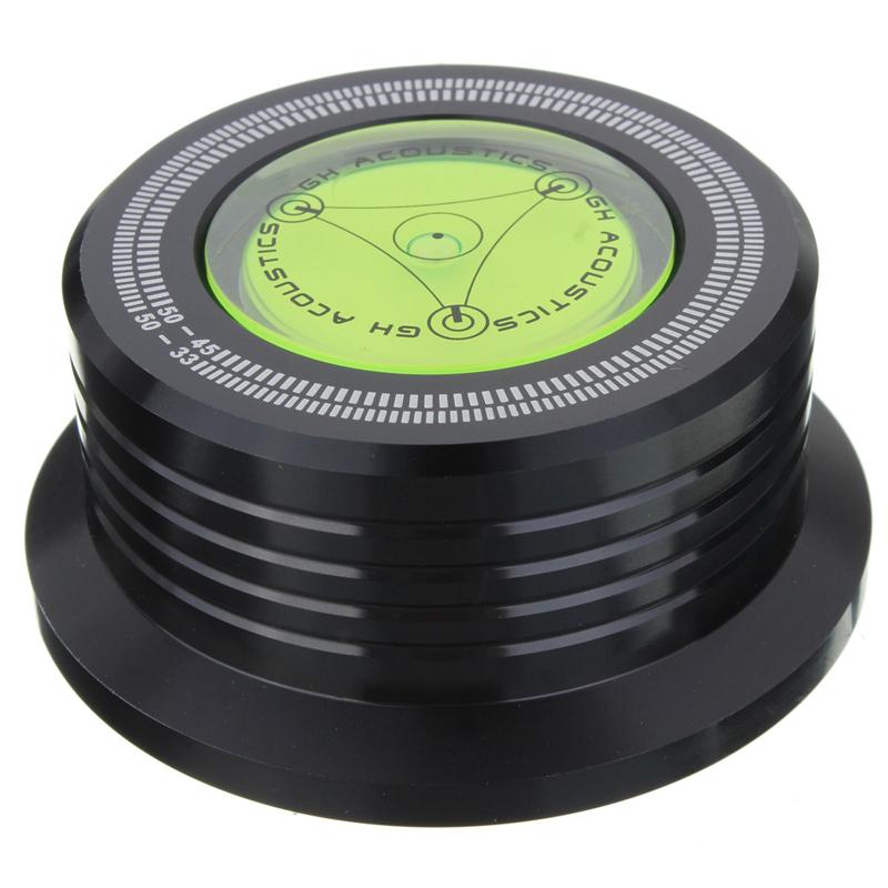 3In1 Metal Record Clamp Lp Disc Stabilizer Turntable For Vinyl Record Turntable Vibration Balanced(Black)