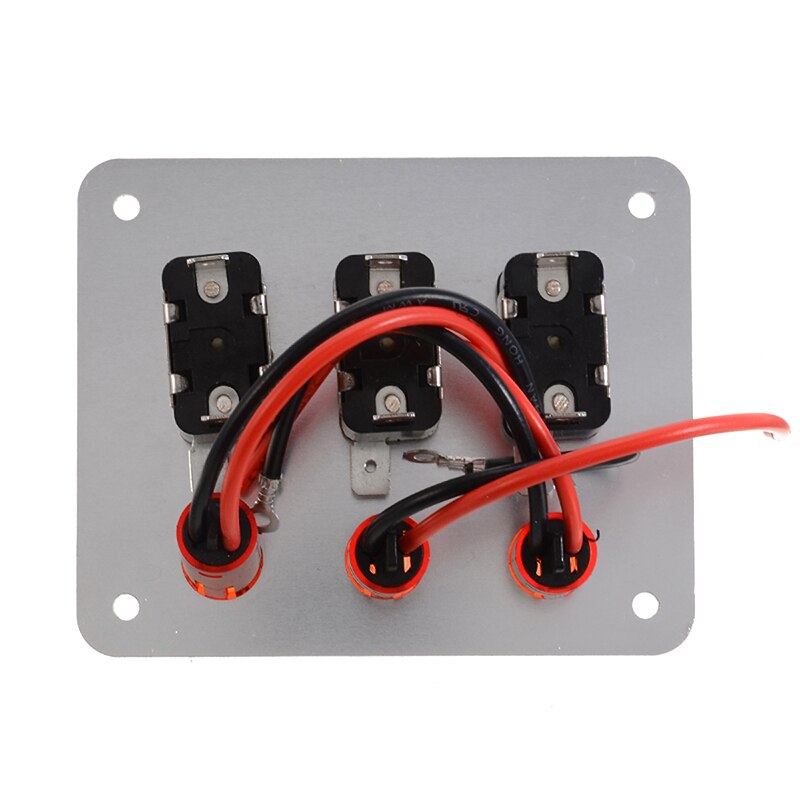 1 Set DC 12V 20A Racing Car Engine Start Push Button Ignition Switch Panel Kit For Racing Car with Cable