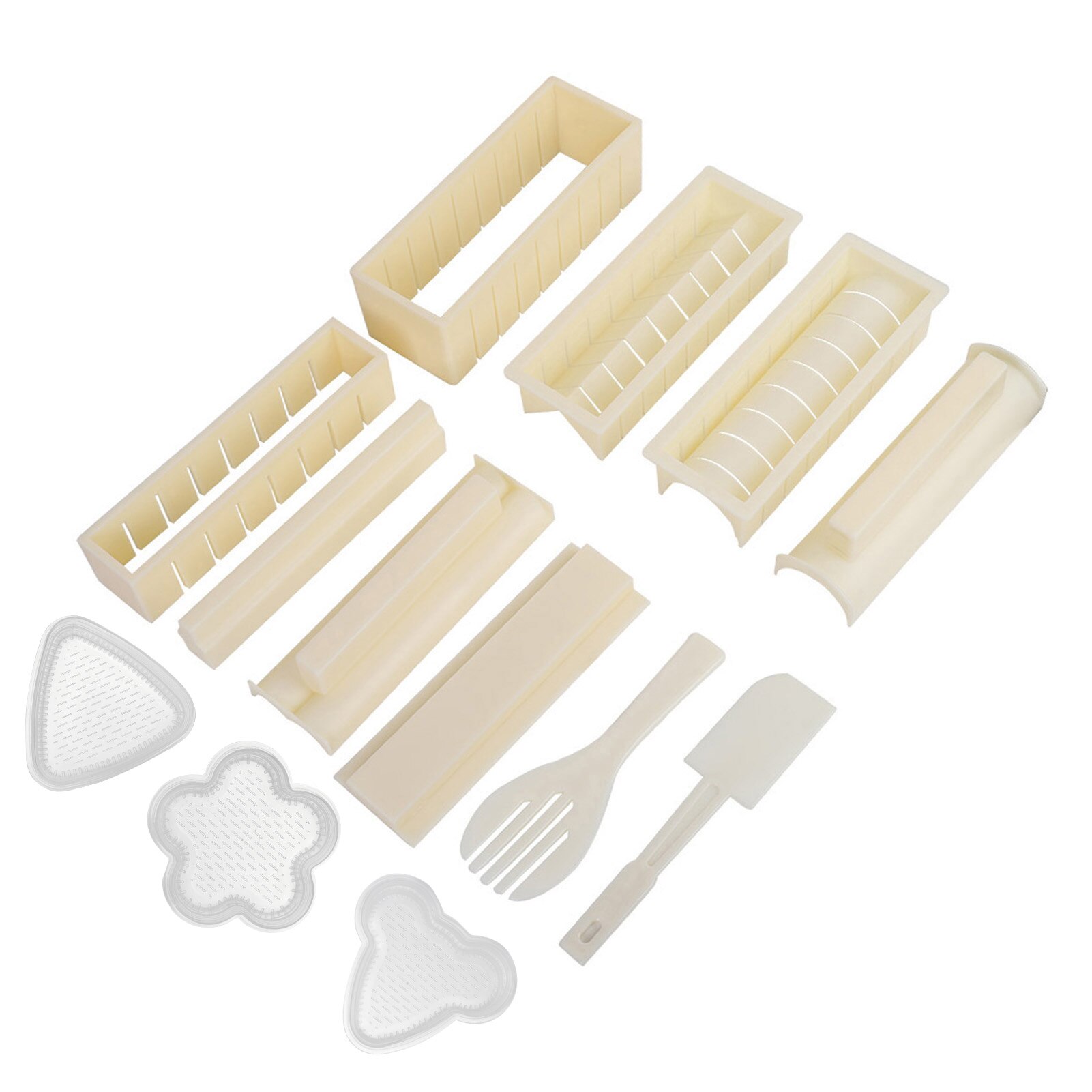 Kit de préparation de sushi, tambour de riz, moule de sushi simple, cuisine de chef japonais, outils de cuisson de sushi 13 pièces