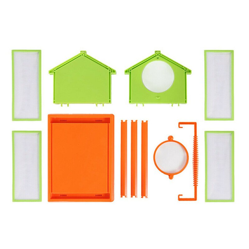 Kids Insect Cage Portable Net Catching Butterfly Insect Habitat House Cage With Carrying Handle Outdoor Scientific Exploration