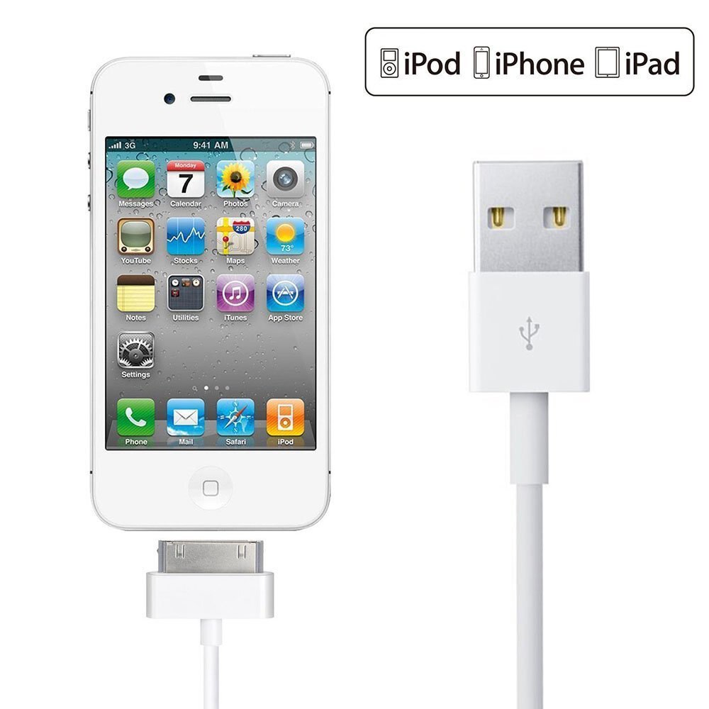 Usb Daten Ladegerät Kabel für Iphone 4 4 s Ipod Nano Ipad 2 3 Iphone 4 S 30 Stift 1m Kabel Usb Ladekabel Kabel Cargador Mikro USB