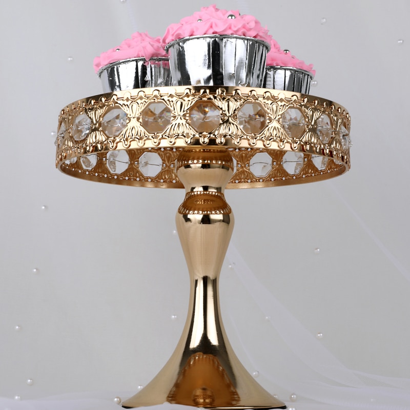 1pcs Mirror Cake Stand Exquisite Cake Rack Base Dessert Stand Round Cake Display Afternoon Tea Cupcake Holder