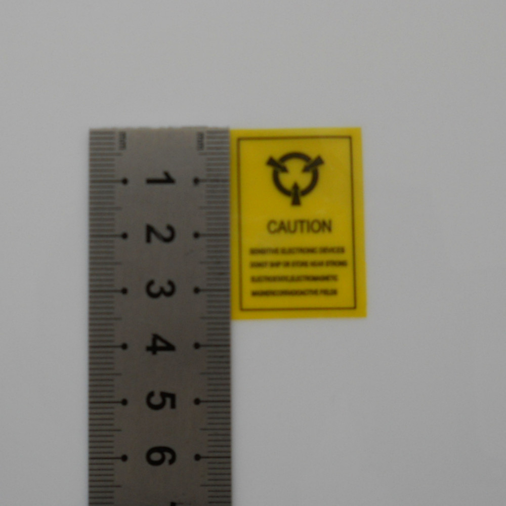 4*2.2cm Antistatic ESD CAUTION Adhesive Sticker Anti-static Warning Packaging Label Seal Mark For Sensitive Electronics Packing