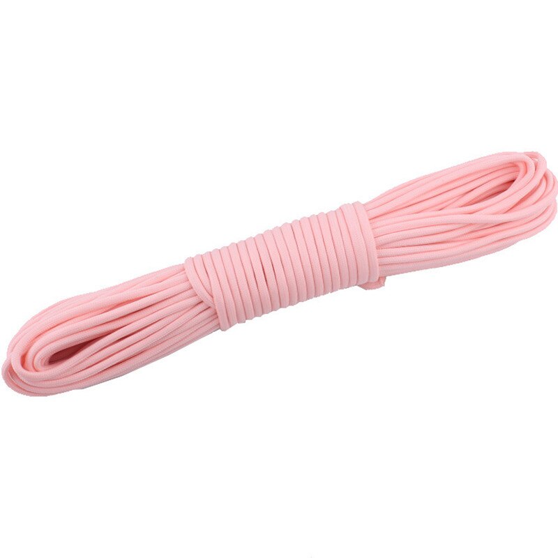 Luminous liny 9 nici 4mm Paracord Nylon 550 namiot przewód Glow spadochron odkryty pakiet smycz Camping Survival EDC: Pink / 30M