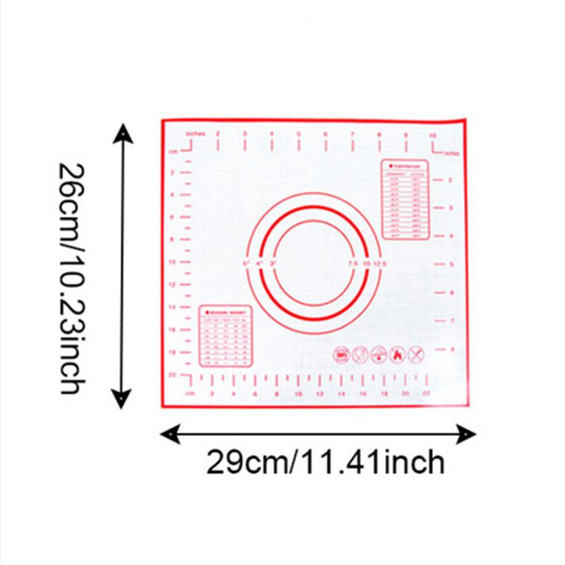 1Pc Kneading Dough Mat Baking Mat Pizza Dough Maker Rolling Dough Pad Kneading Dough Mat Non Stick Kneading Accessories: 26x29cm