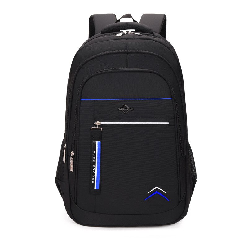 University Student School Backpack Men Large Capacity High School Bags for Teenage Boys Casual 2022: Blue