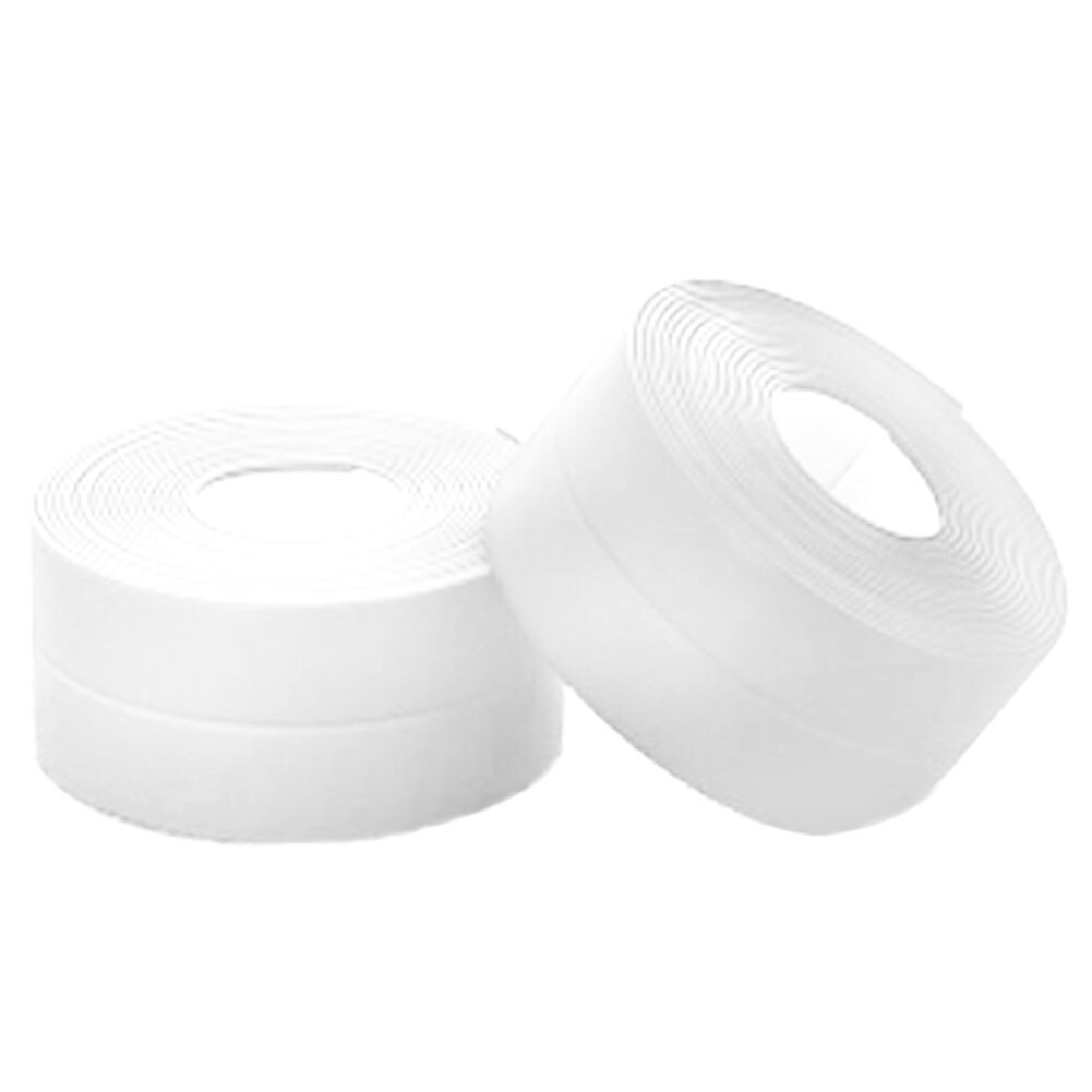 Zelfklevende Waterdicht Anti-Vocht Kitchenbathroom Keramische Afdichting Tape Pvc Sink Kloof Tape: White