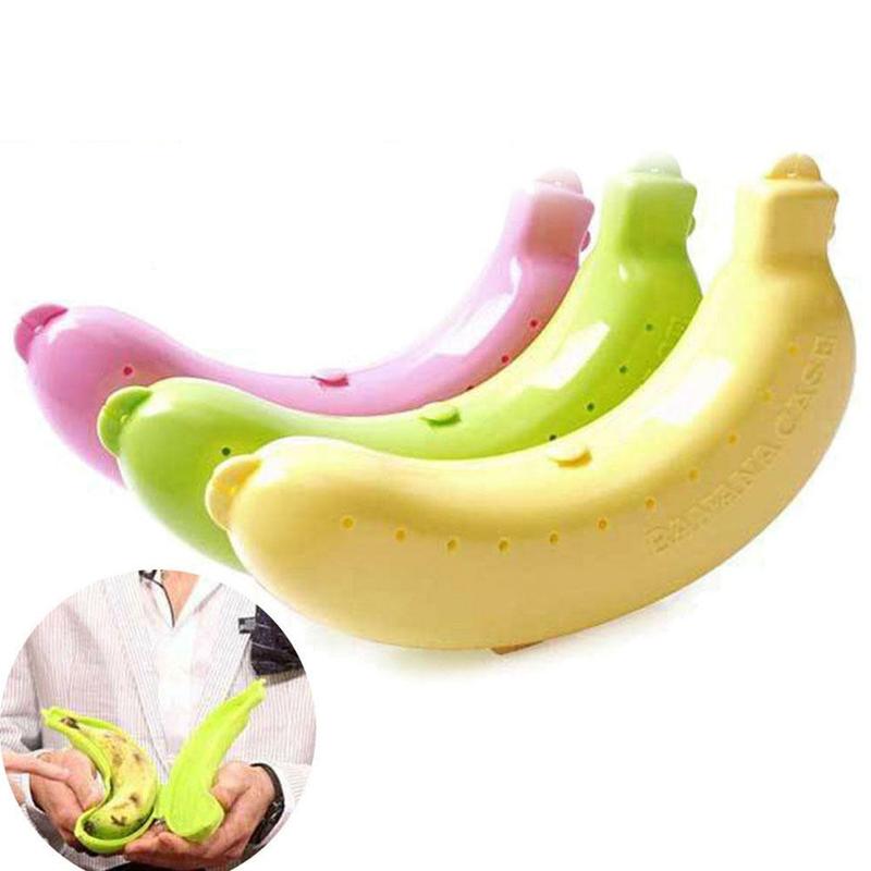 Sell One By One Portable Banana Storage Box Anti-extrusion Fruit Storage Box Banana Box Multifunctional Storage Box Fresh-keepin