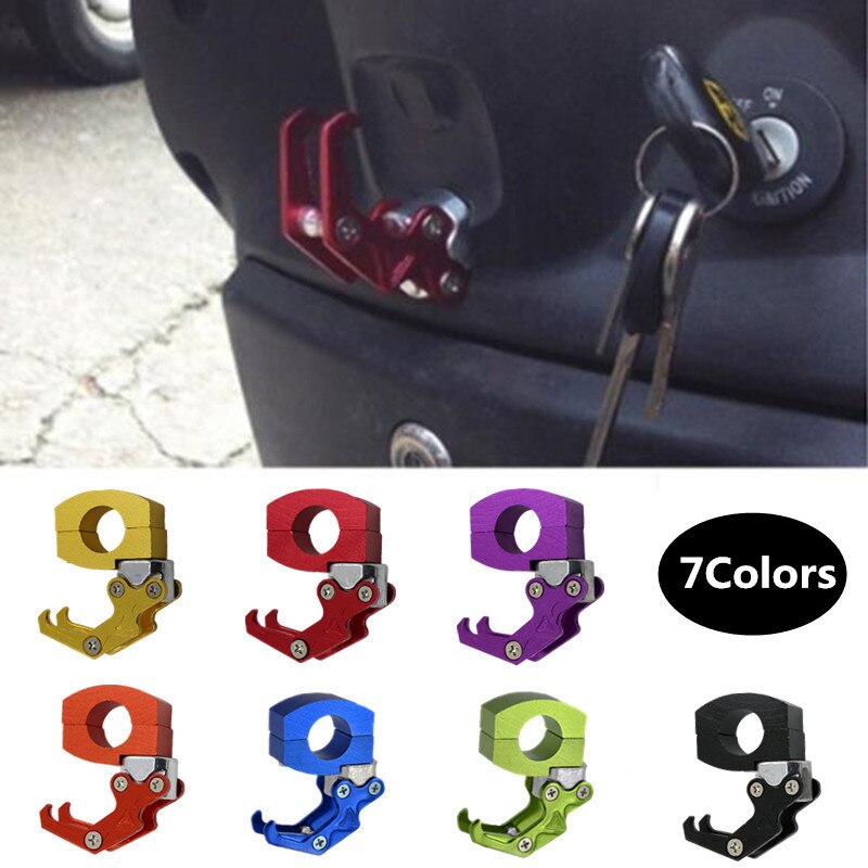 Ganchos universales para motocicleta, bolsa de equipaje, gancho para casco, fácil de instalar, soporte para bolsa de almacenamiento, aleación de aluminio