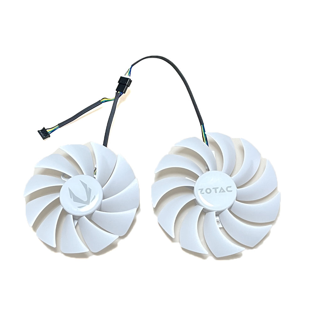 ventilador GPU blanco RTX 3060 AMP de 88MM/100MM, para Zotac RTX 3060 Ti, RTX 3060 AMP blanco, ventilador de refrigeración de tarjeta de vídeo RTX 3070 de doble borde: Verde