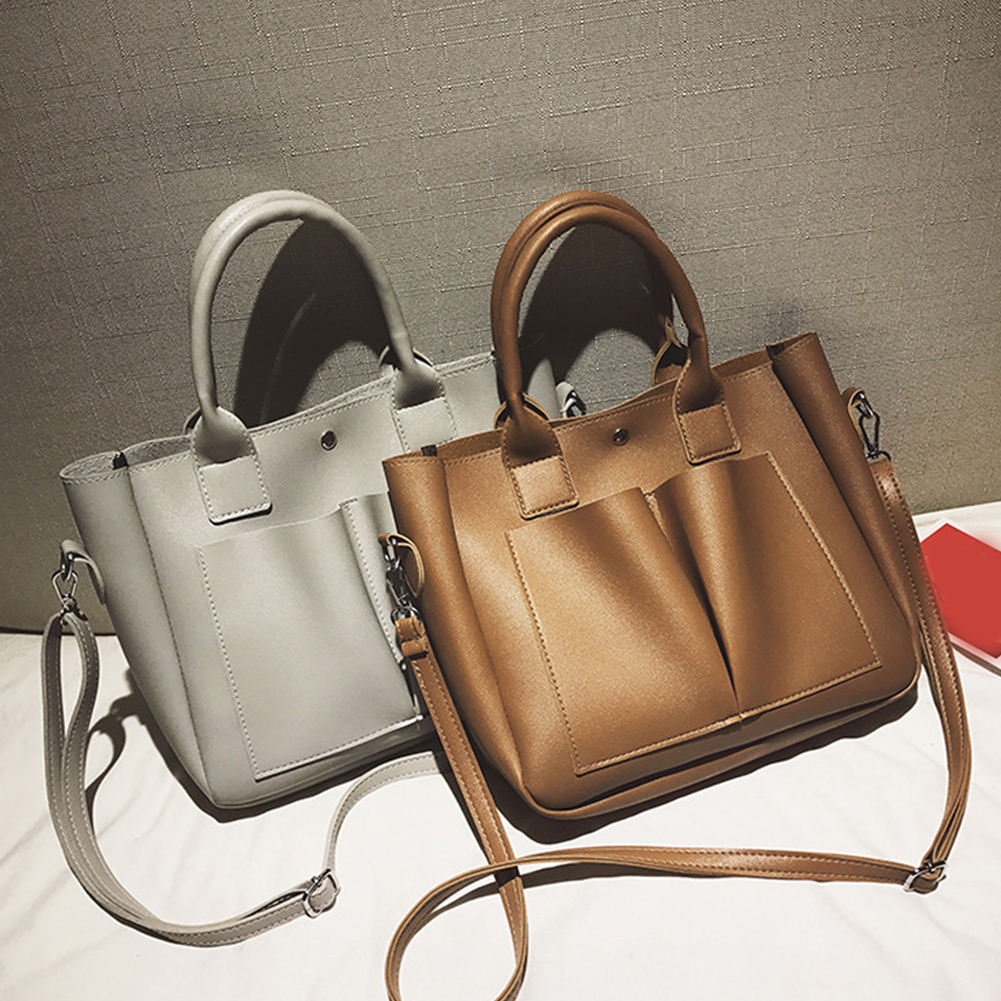 Sac en cuir Pu sacs à main simples marques célèbres femmes sac à bandoulière grand tronc fourre-tout Vintage dames sacs à bandoulière pour femmes