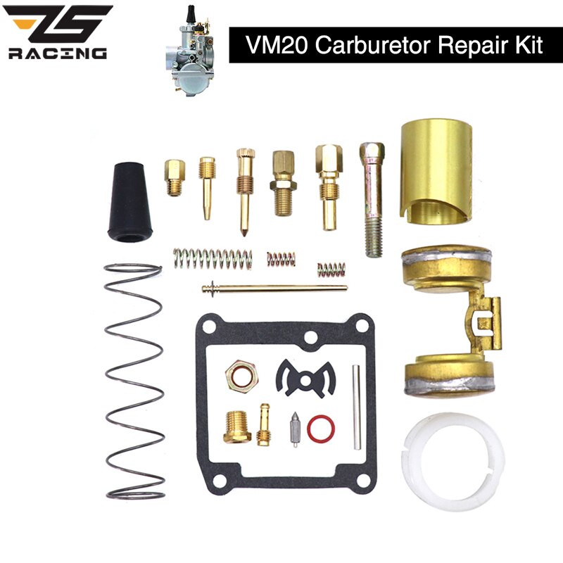 Zs Racing Motorrijwiel Carburateur Reparatieset Reparatie Tools Met Reserve Jets Voor Mikuni VM20