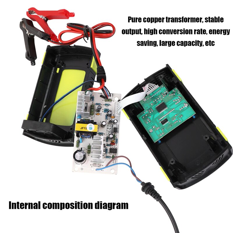 Oplader bil batteri starter jump power booster 12v smart auto puls reparation oplader  c44