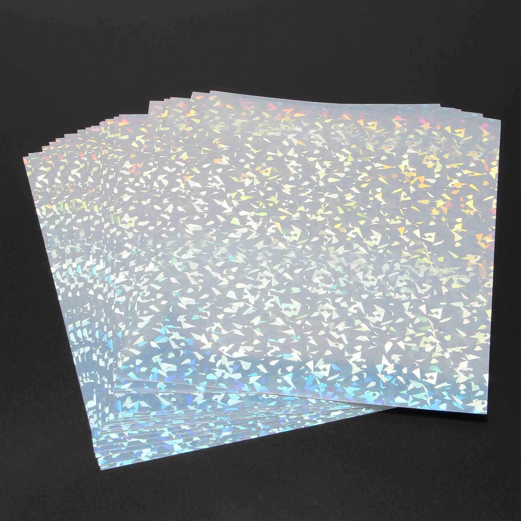 20Sheets Holographic Sticker Paper Holographic Printable Stickers Vinyl Stickers for Inkjet Printer Cutting Crafts