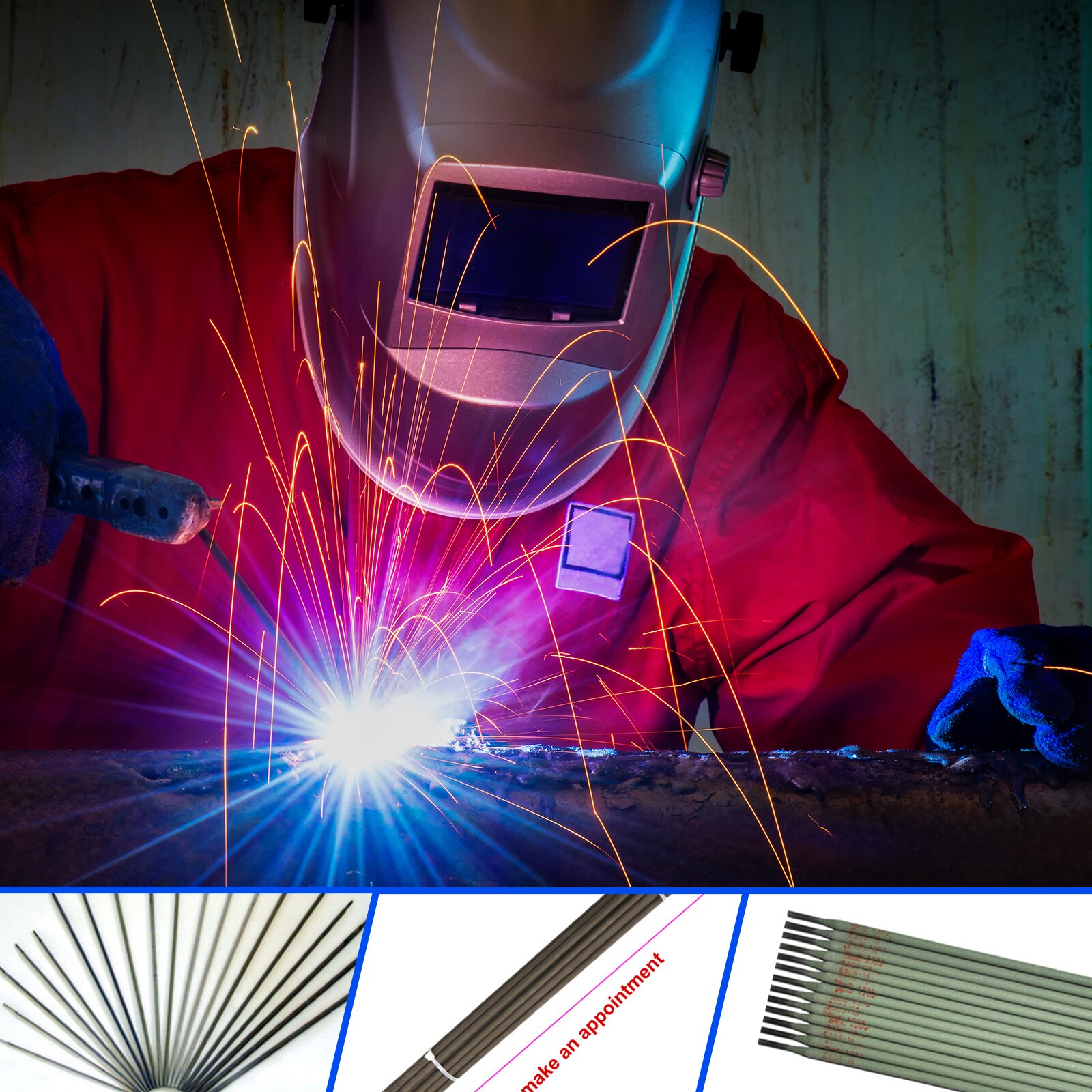 E308-16 Stainless Steel Welding Rod 2.5mm 3.2mm Electrode for Welding Excellent Welding Tool Accessories Used for Welding Steel