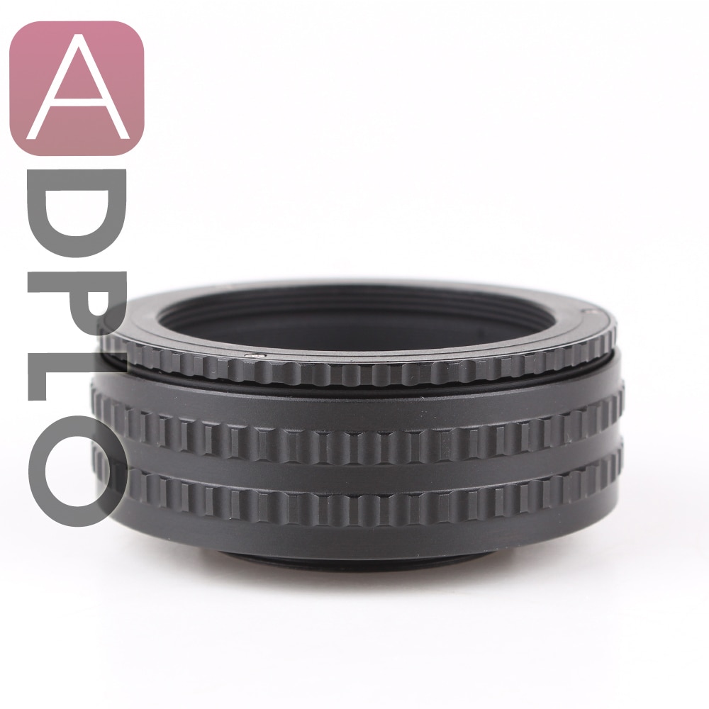 ADPLO 25-55mm Macro Extension Tube M52-M42 /M52 Lens to M42 Camera Adjustable Focusing Helicoid Ring Adapter