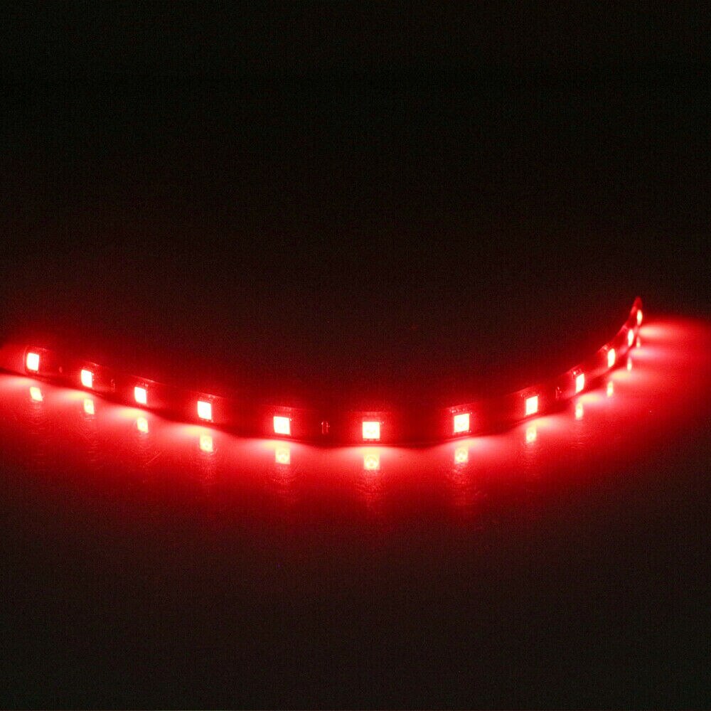 30Cm Motor Led Strip Smd Underbody Decoratieve Strip Licht Voor Auto Motorfiets Mooie Decoratieve Zachte Verlichting 5050 Led: Rood