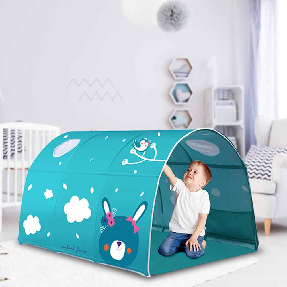 Bed Luifel Droom Kinderen Spelen Tenten Playhouse Privacy Ruimte Jongens Meisjes Peuters Up Draagbare Frame Gordijnen Bed Tent