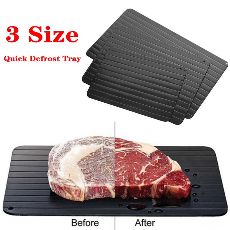 Magia descongelar bandeja placa rápida descongelar bandeja de aquecimento rápido descongelar carne peixe bife comida sem eletricidade microondas