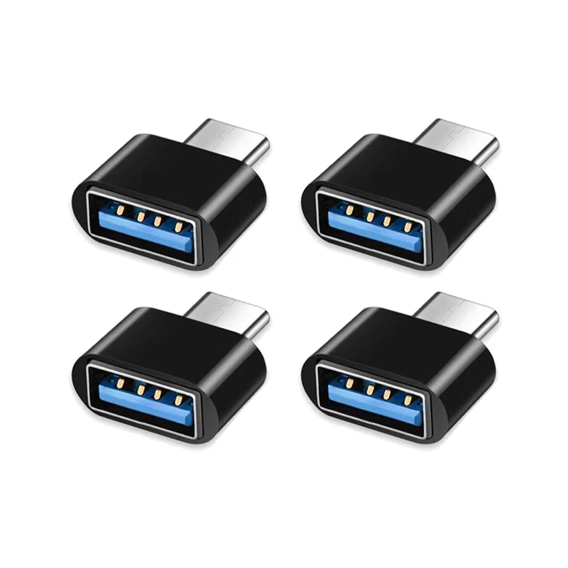 1-10 sztuk nowego uniwersalnego złącza adaptera USB 3.0 OTG typu C do Xiaomi 13 Huawei P60 Samsung S23 Mysz Klawiatura Dysk USB Flash: Matowy czarny