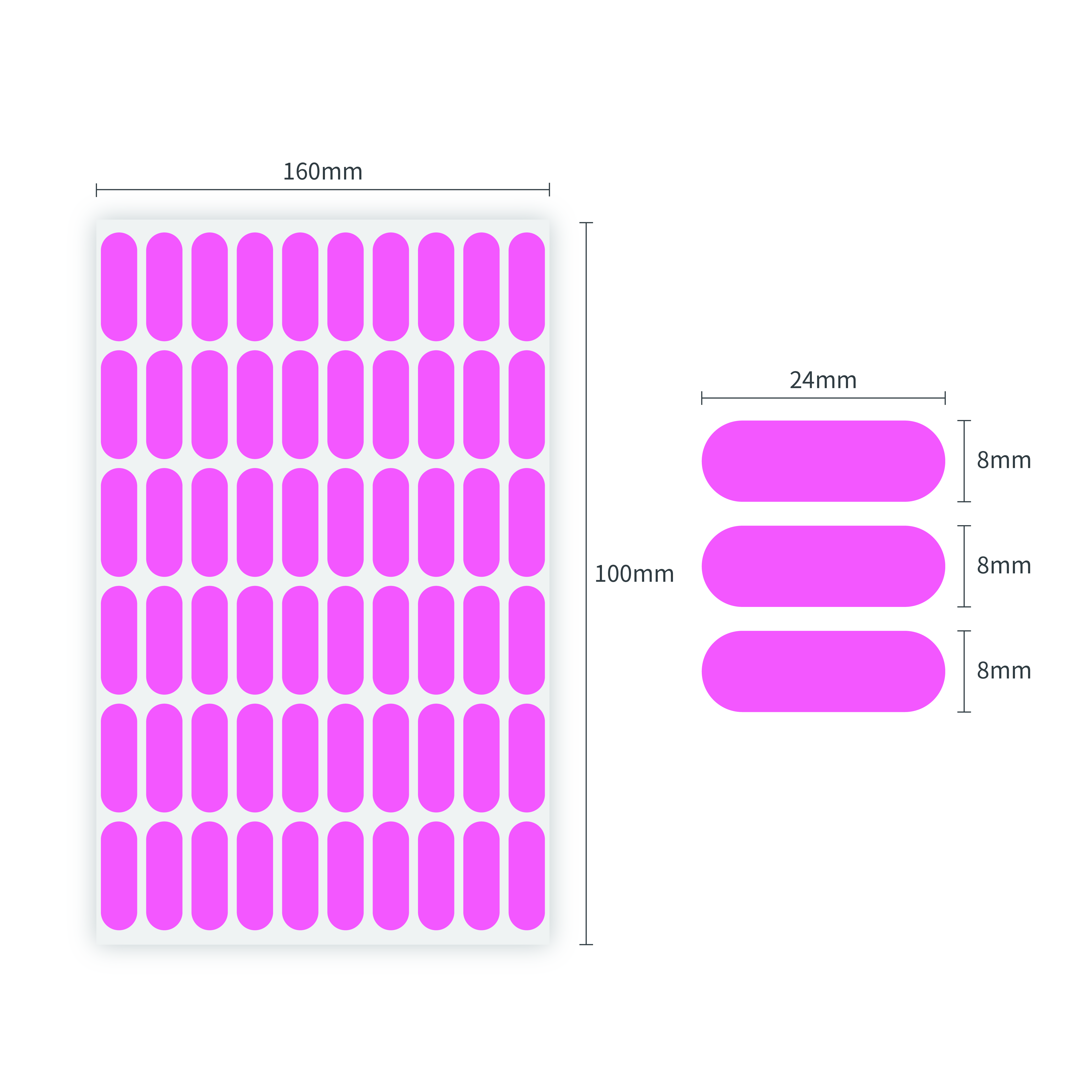Étiquettes autocollantes en papier coloré, étiquette autocollante, catégorie inscriptible, 60 étiquettes par feuille, 720 étiquettes