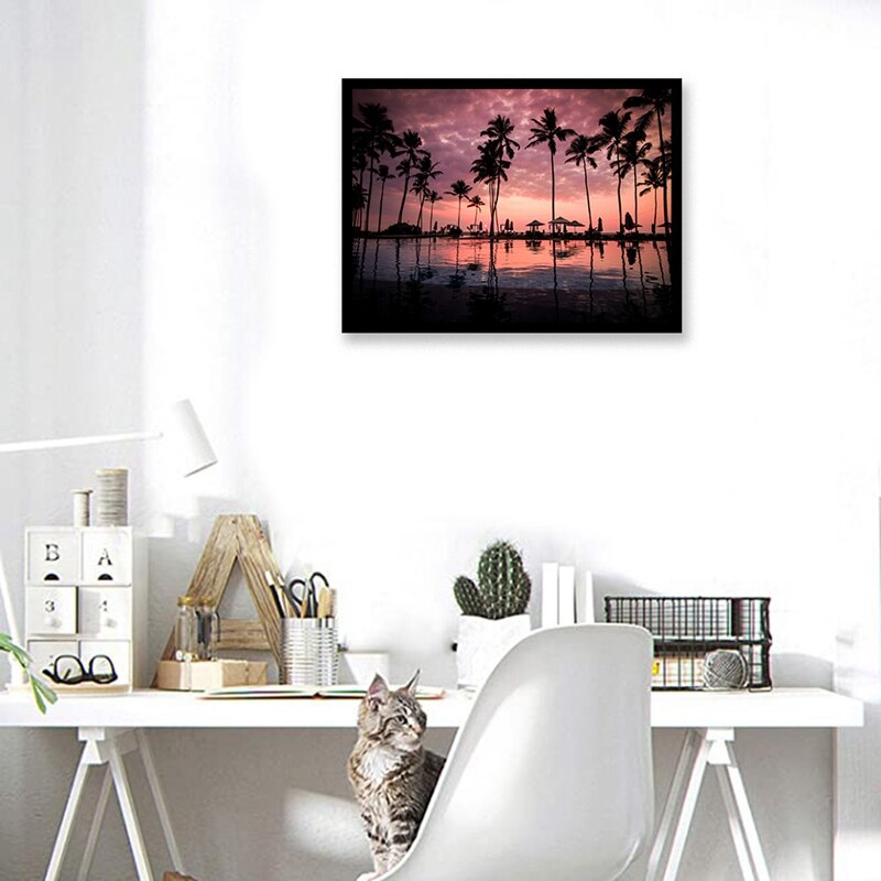 Diamond Painting Kits for Adults 5D DIY Full Drill By Number Round Crystal Rhinestone Embroidery Arts Craft