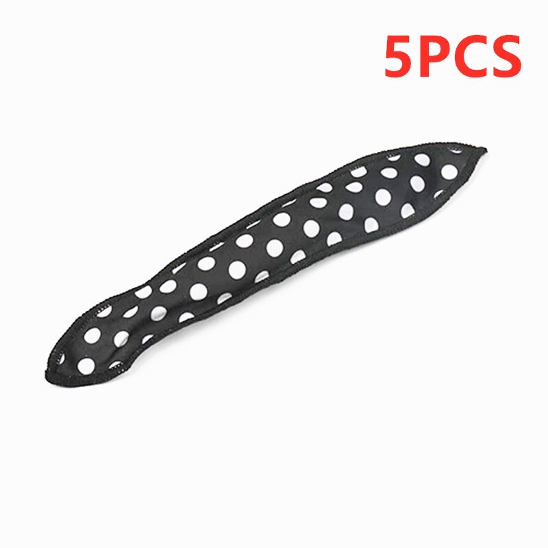 5/10PCS Soft Sleep Pillow Hair Rollers Hair Curlers Set Best Flexible Foam And Sponge Magic Hair Care DIY Hair Styling Tools: 5PCS Black