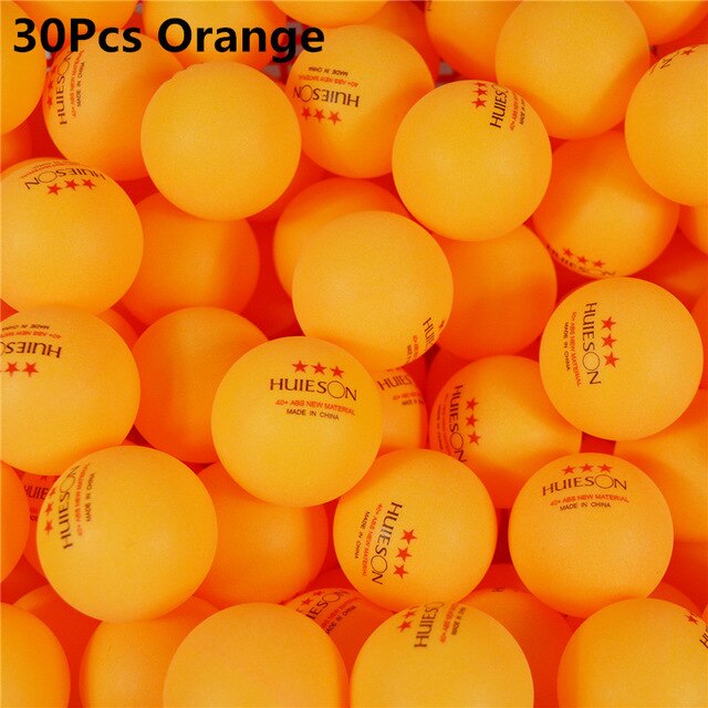 Huieson 30 50 100 Inglese Nuovo Materiale Da Tavolo Palle Da tennis 3 stella 40 + ABS di Plastica ping Pong Palline Da ping palle da tennis di Formazione