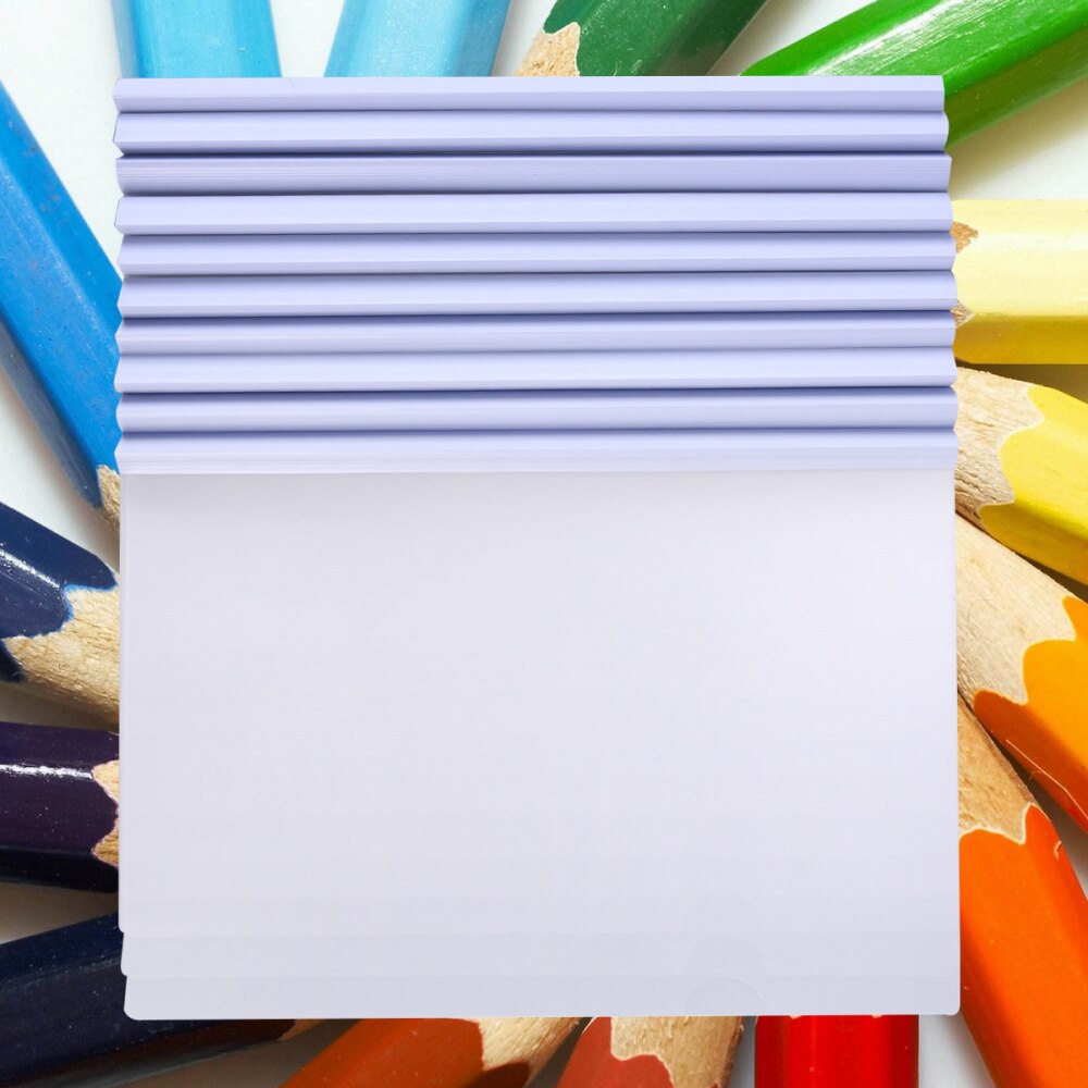 10pcs Transparent File Folder Sliding Bar Report Covers for A4 Report Display Cover Organizer Binder (White）