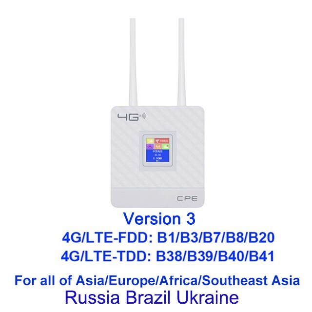 YIZLOAO – amplificateur de signal wi-fi 4G, 150Mbps, point d'accès Mobile, extension de portée, Modem réseau 3g, antenne à large bande: Version 3