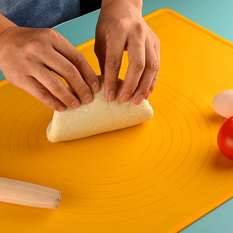 Thick Silicone Dough Pad Mat Dough Non-Stick Scale Kitchen Baking Tool Cake Board Large Soft High Temperature Rolling Dough Pad