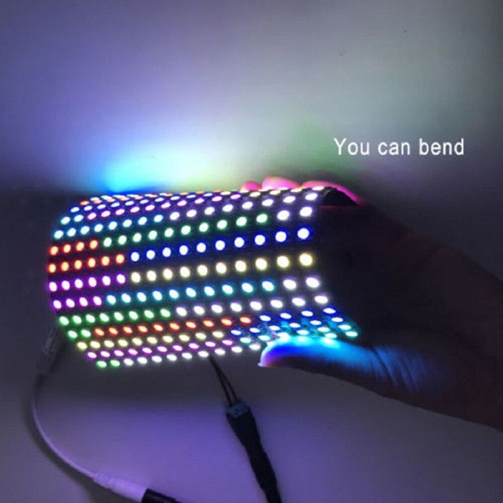 Matrix Led Pixel Module Licht 8*8 16*16 8*32 Pixels WS2812B WS2812 Digitale Flexibele Panel individueel Adresseerbare 5050 Rgb 5V