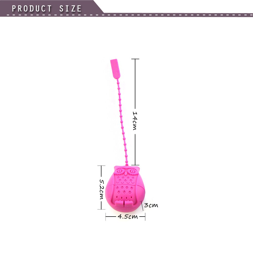 Djur söt tesil rolig tekanna återanvändbar sil med bricka teboll örtkryddfilter teverktyg