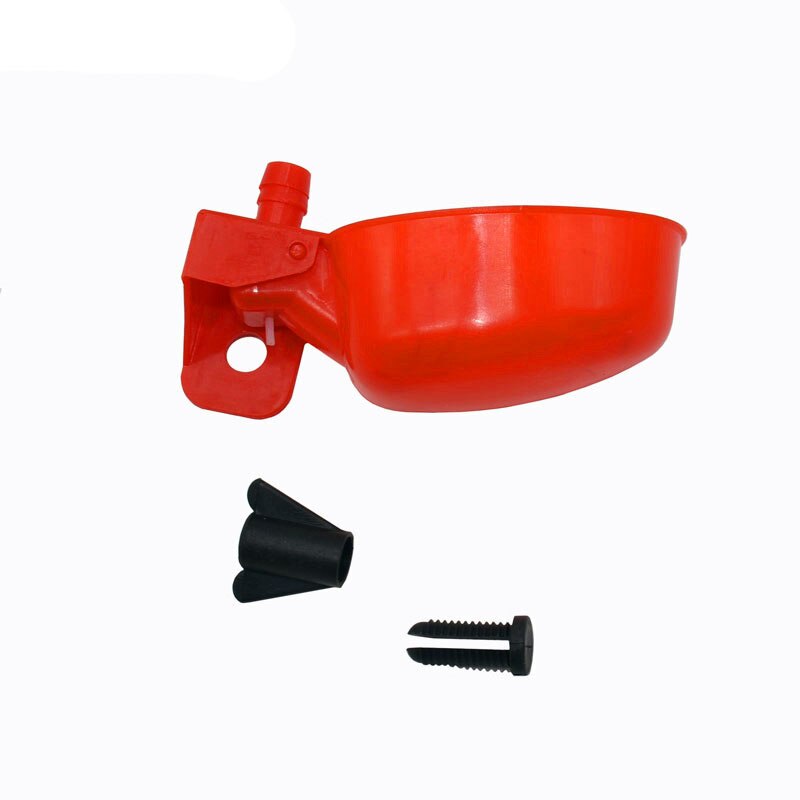Comederos de codorniz de 5 uds., vasos para gallinas, utensilios de alimentación para aves Rojas, tazón de agua automático, suministros para apicultura y aves: Rojo