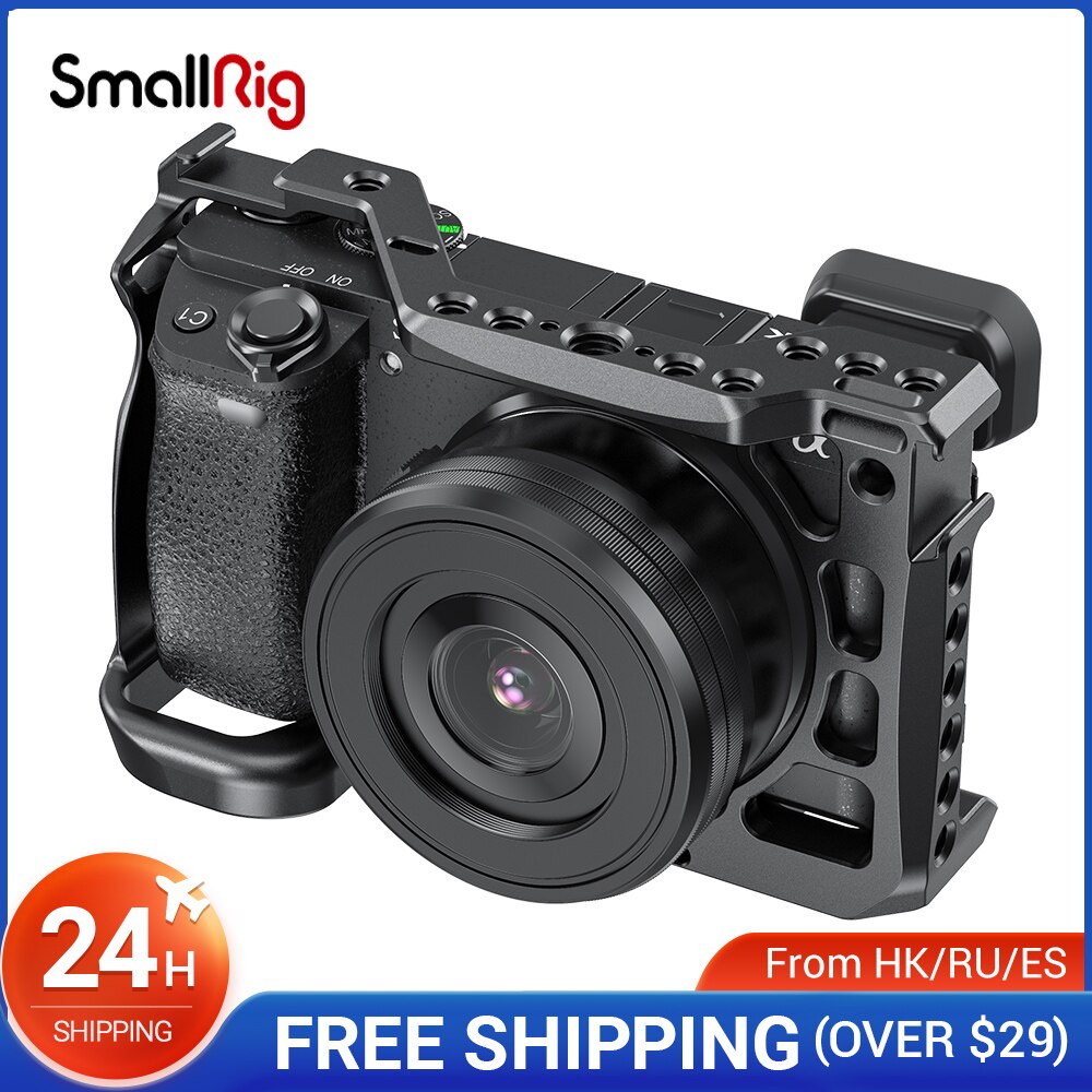 Smallrig A6600 Camera Kooi Voor Sony A6600 Dslr Kooi Met Koud Schoen En Arri Lokaliseren Gaten Statief Schieten Kooi Accessoire 2493